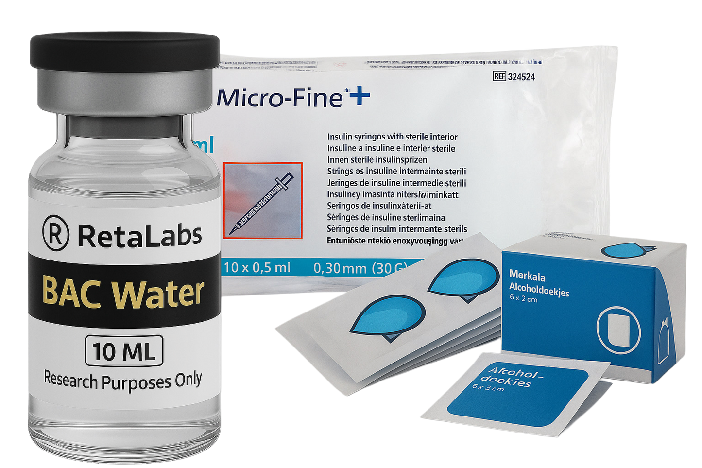 RetaLabs Sterile Reconstitution Kit (10ML)